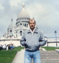 1988 snapshot of Dave at Sacre Coeur