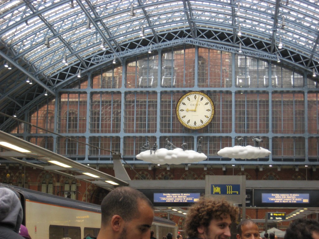 Interior of St Pancras train station