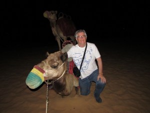 Me and my friend. Note my Tintin shirt (bought in Finland last year)