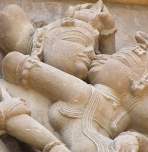 Another god and goddess caressing