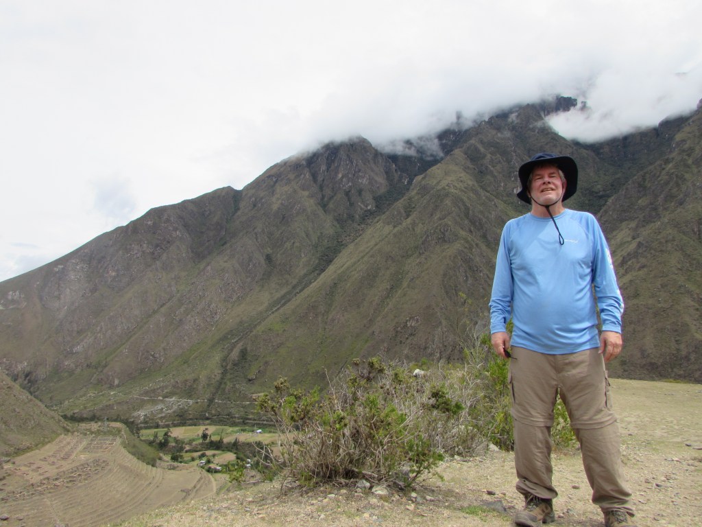 Me in my hiking clothes bought expecially for the trip. I am utterly exhausted at this point.