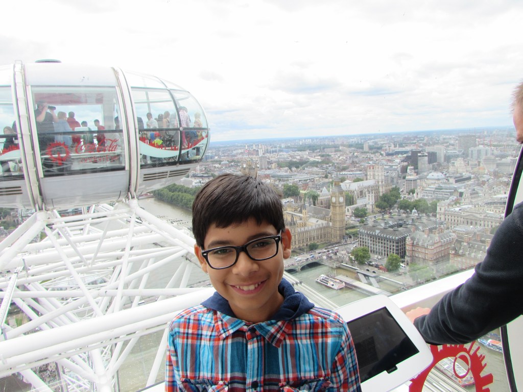 Riding the London eye