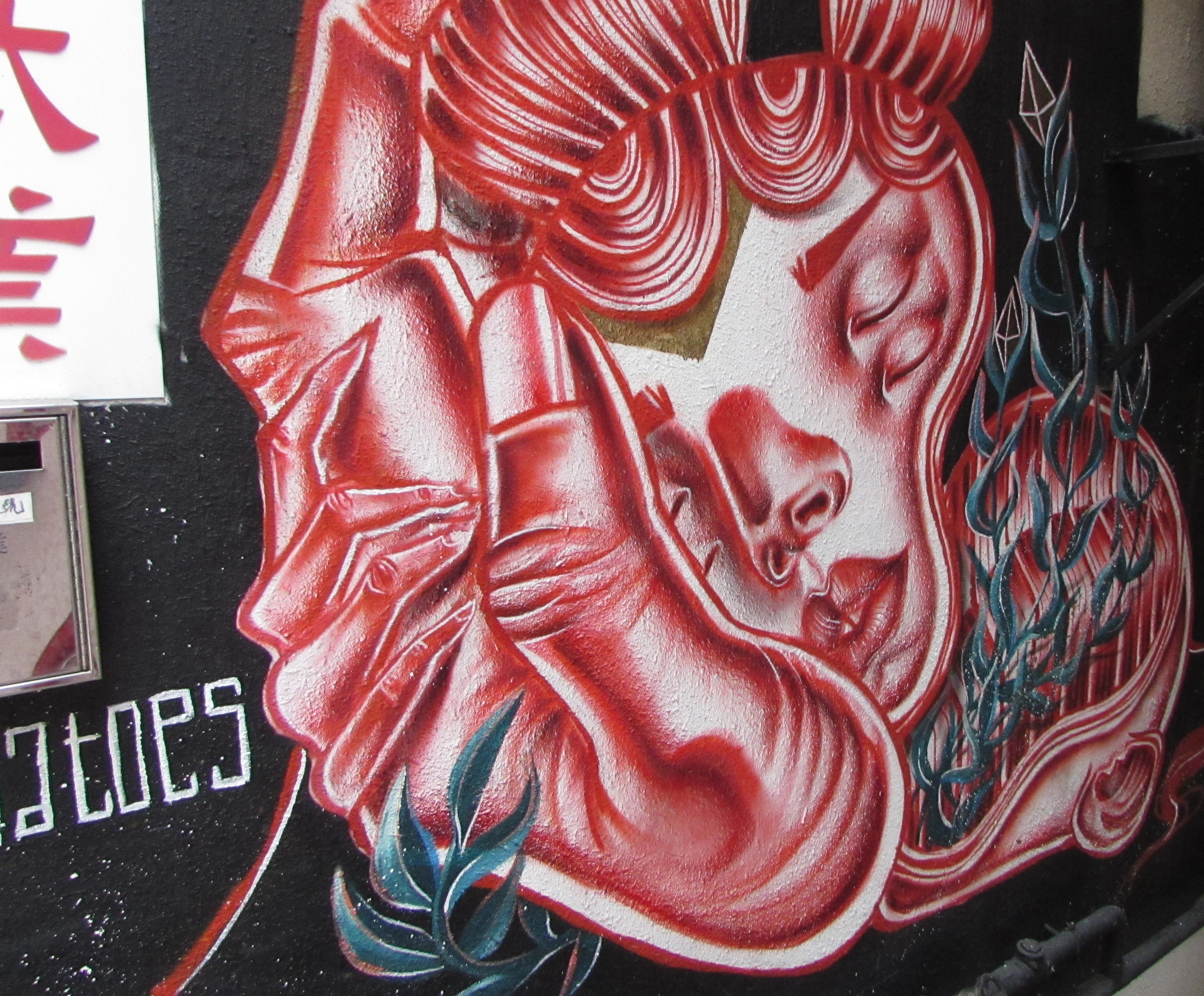 hkstreetartsleepingredbeauty