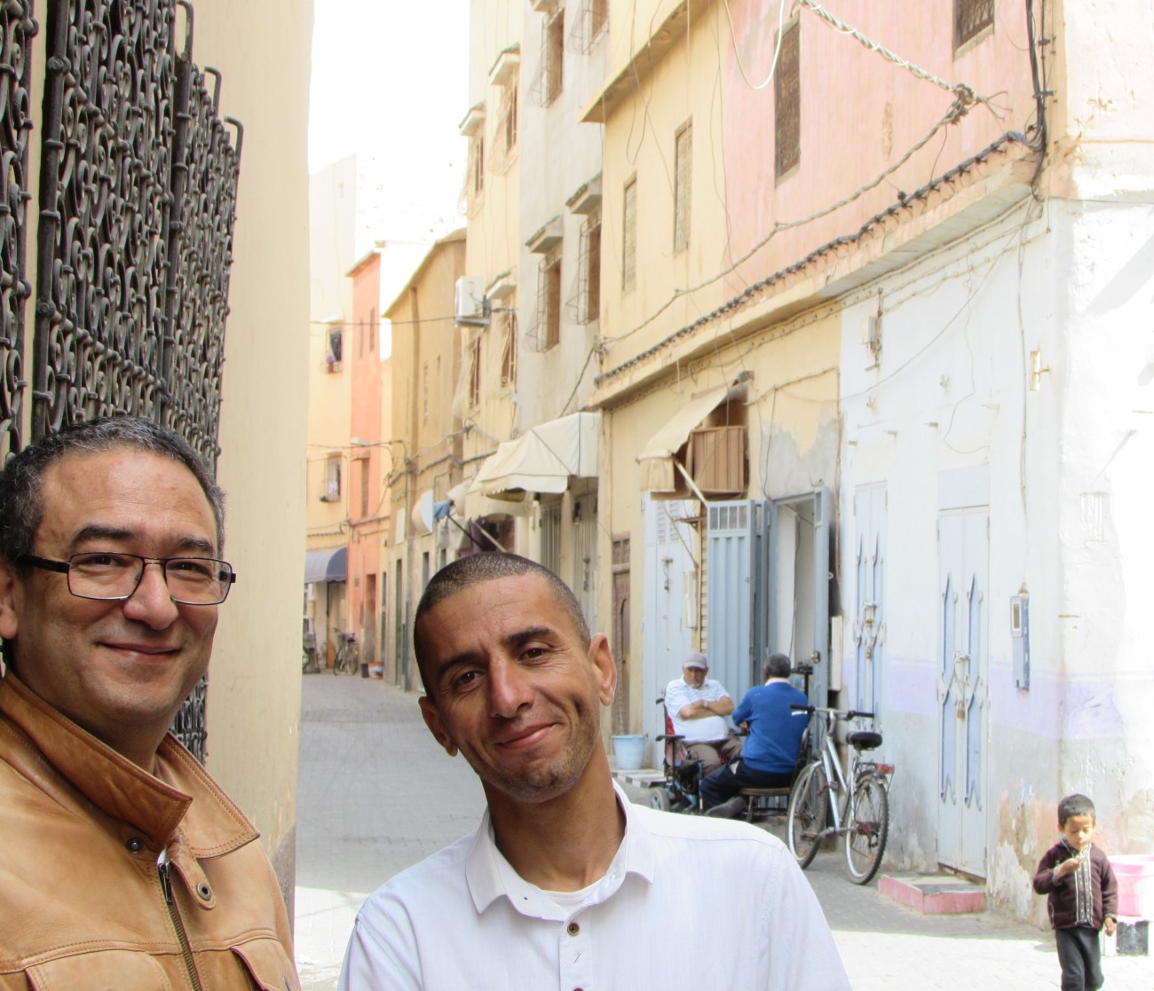 Noureddine with guide in Taroudant