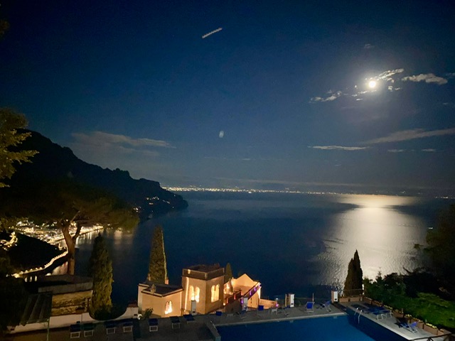 Night view of Amalfi Coast